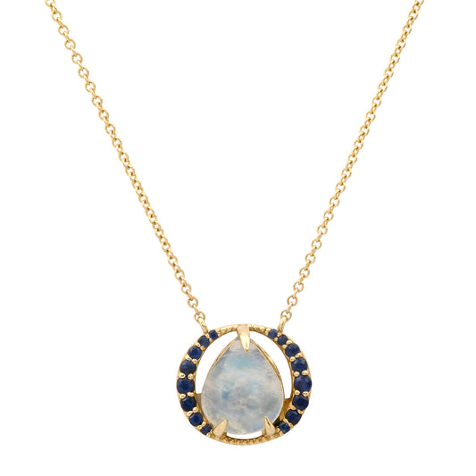 The Moonstone & Sapphire Necklace