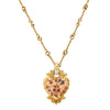 The Morganite & Diamond Heart Necklace