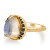 The Moonstone & Sapphire Ring