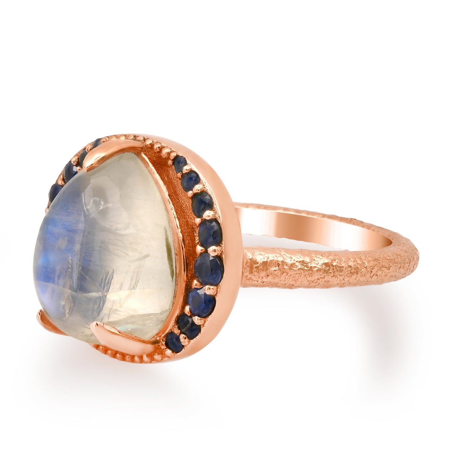 The Moonstone & Sapphire Ring