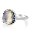 The Moonstone & Sapphire Ring