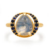 The Moonstone & Sapphire Ring