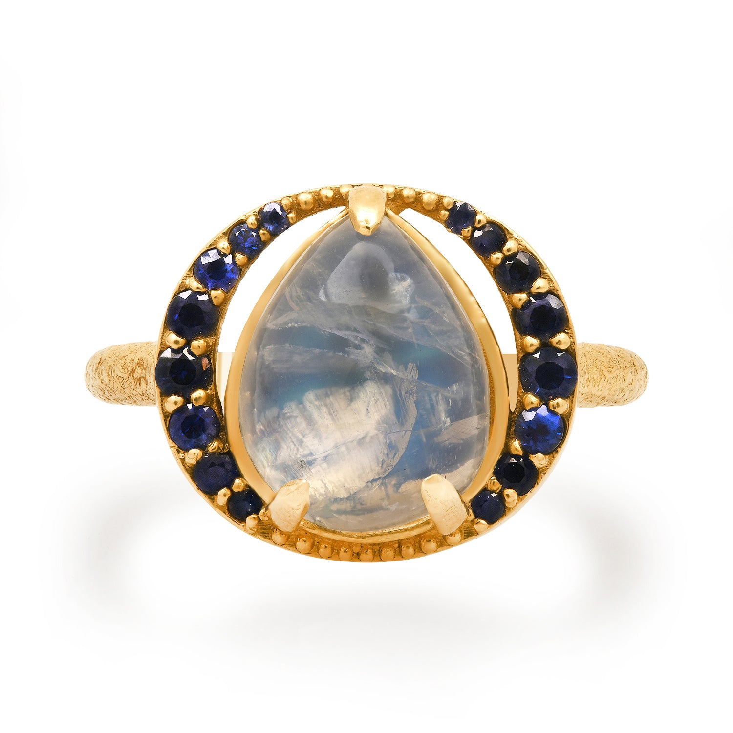 The Moonstone & Sapphire Ring