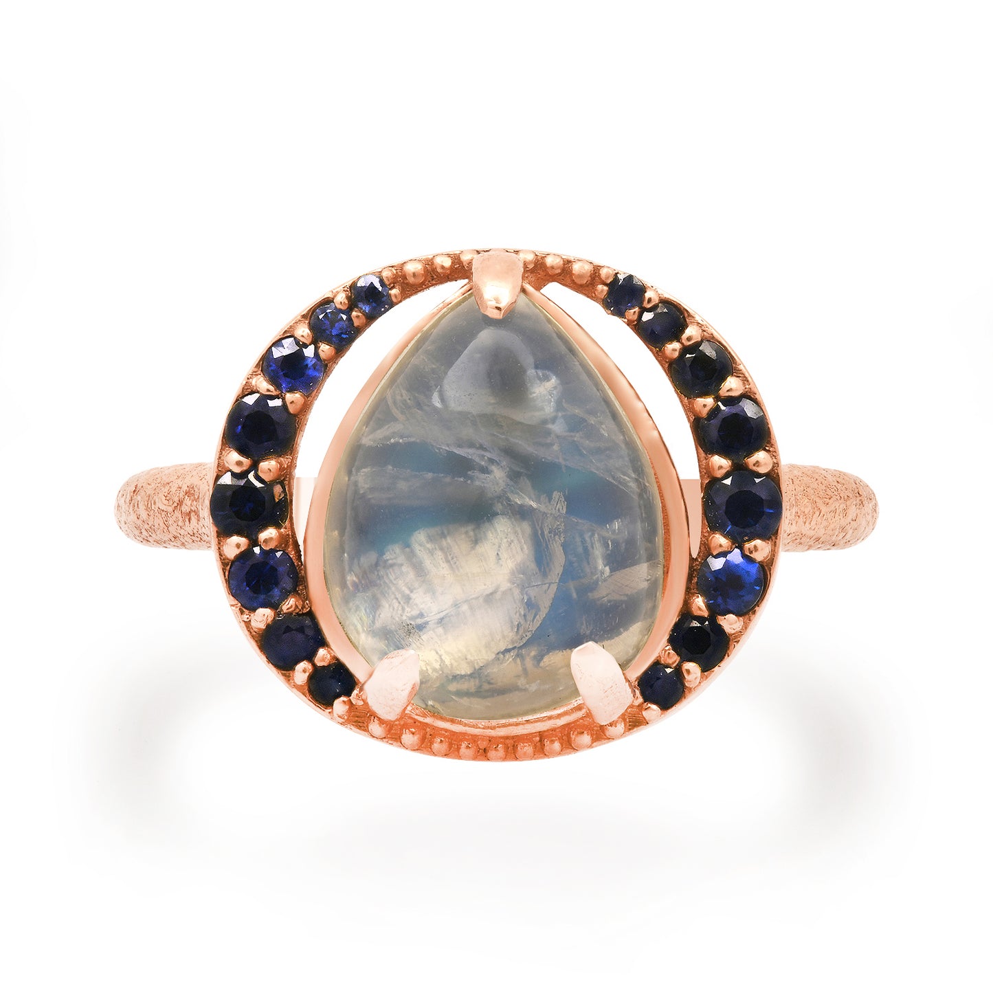 The Moonstone & Sapphire Ring