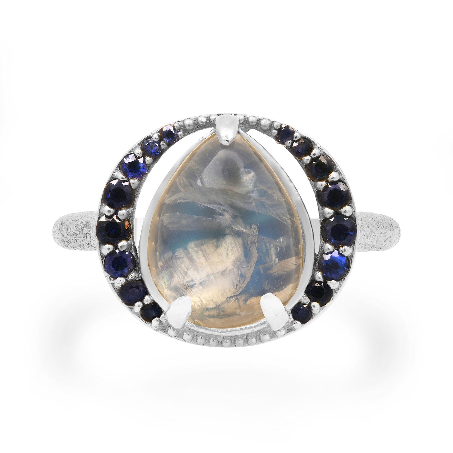 The Moonstone & Sapphire Ring